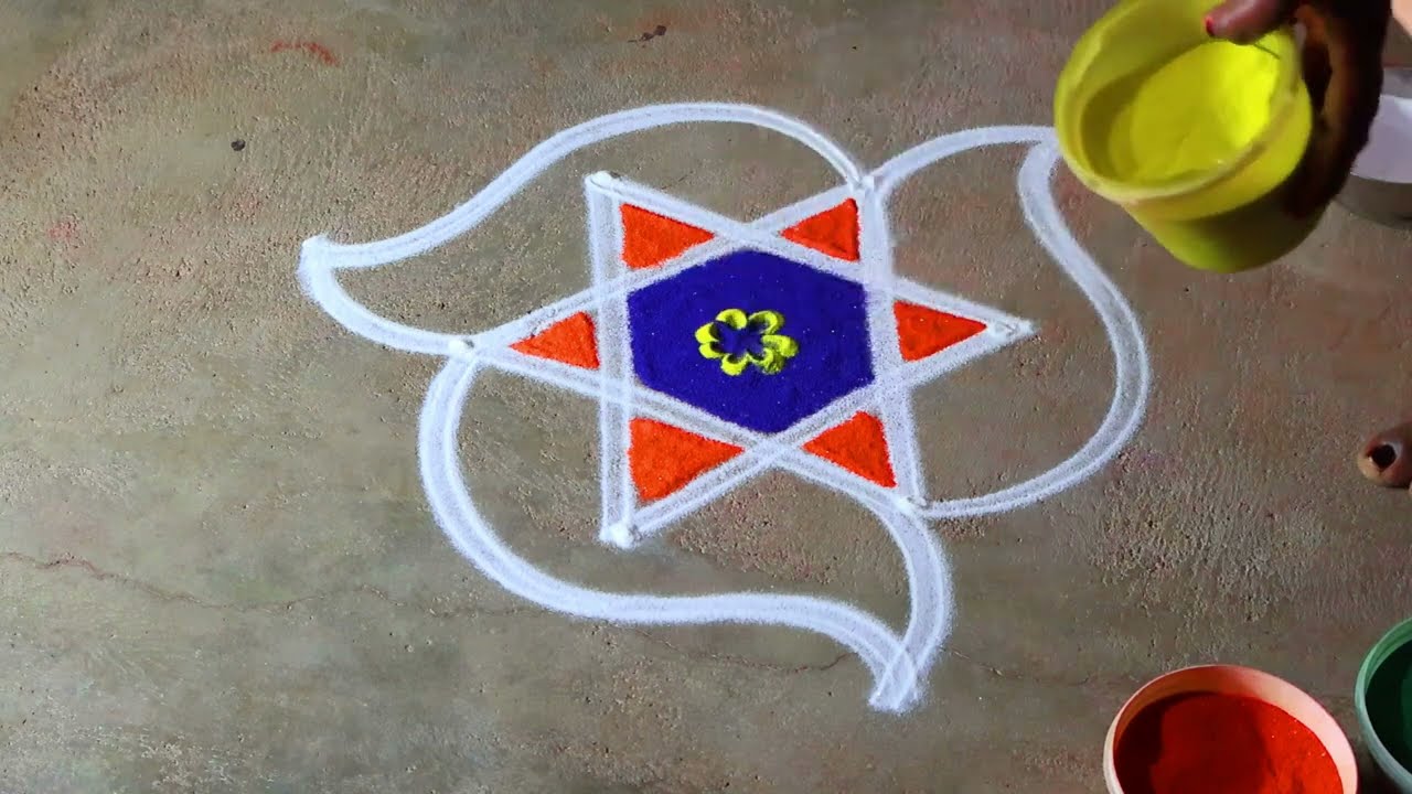Mahashivratri  2026 🌻 special flower rangoli kolam🌻3*2 beautiful kolangal 🌻pandaga muggulu