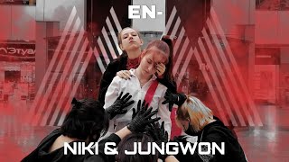 [K-POP IN PUBLIC] [MIX & MAX] ENHYPEN JUNGWON & NI-KI (정원 & 니키) 'Bleeding Darkness' | STRAY FOXS