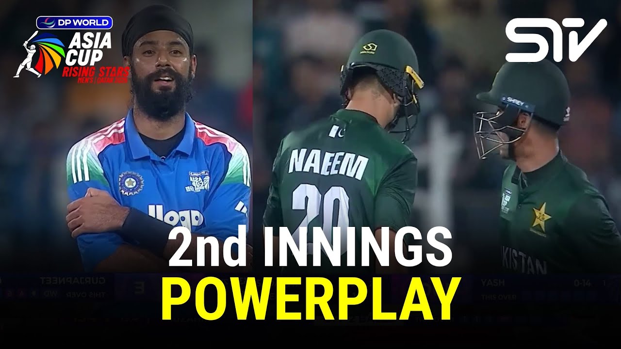 2nd Innings Powerplay | India A vs Pakistan A | Match 06 | DP World ...