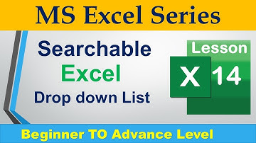 Searchable dropdown list in excel without VBA ll dropdown list in few easy steps with Filter formula