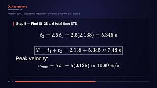 Problem 12-41: Engineering Mechanics- Dynamics (Hibbeler 14th Edition)