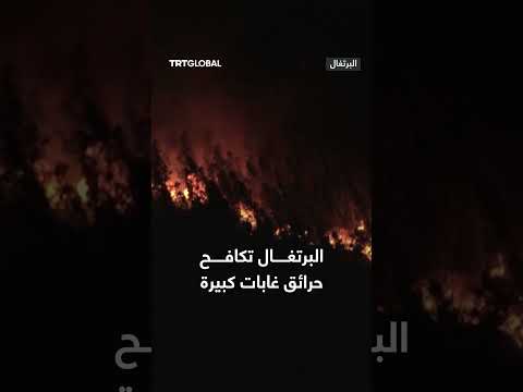 حرائق غابات واسعة النطاق تشعل البرتغال