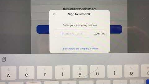 Assistance joining ZOOM classes - "SSO Login Required"