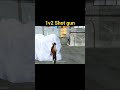 1v2 | Shot gun custom only #freefire #ff #shorts #viralshorts