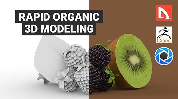 Rapid 3D modeling of organic objects for visualization using CAD. Fruit 3D modeling