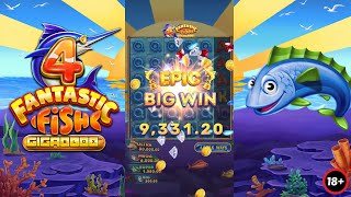 🎣 4 Fantastic Fish Gigablox EPIC BIG WIN £9,331.20 🎣