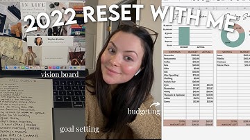 RESET FOR 2022 WITH ME: Goal Setting, Budgeting, Reflecting, & Creating a Vision Board!