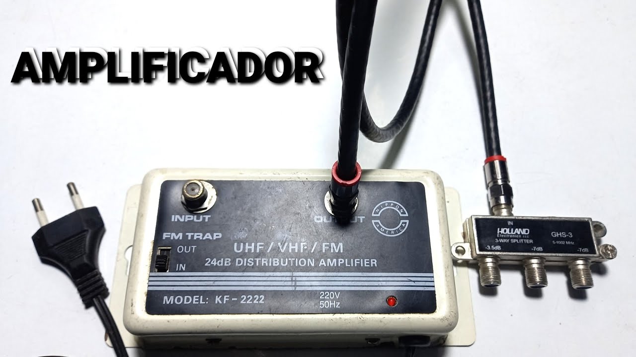 😱Recibe todos los Canales TV 📺 Gratis - Amplificador de Señal VHF - UHF -  FM 