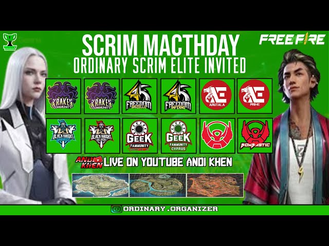 🔴LIVE ORDINARY SCRIM ELITE INVITED- 1 FEBRUARI 2024 (3 MATCH B-P-K) class=