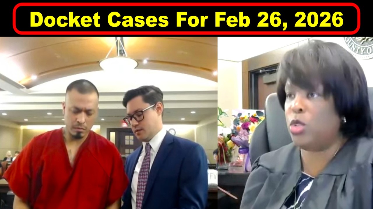 Judge Boyd's Docket From Feb 26th,  2026  - Vikky's Court Watch