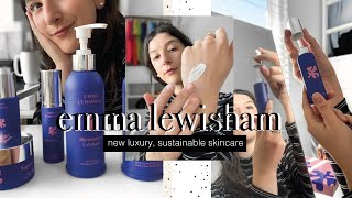 emma lewisham review and demo | luxury, sustainable skincare routine