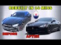 REBUILDING A SALVAGE MASERATI GHIBLI S IN 12 MINUTES ''CAN’T BELIEVE INSURANCE COMPANY TOTALED''