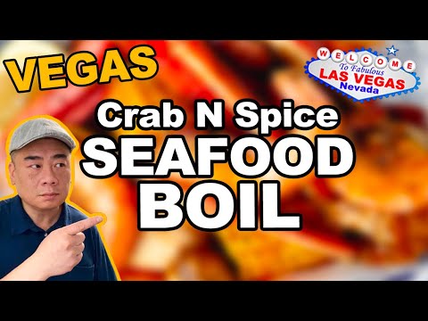 مأكولات بحرية مطبوخة بتوابل السلطعون مع جاين وسكوت لاس فيغاس