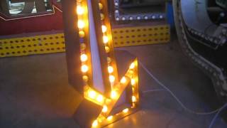 Freestanding animated lighted Antique Arrow