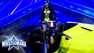 Sasha Banks \& Naomi pull up to WrestleMania in style: WrestleMania 38 (WWE Network Exclusive)