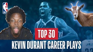 Kevin Durant’s Top 30 Plays Of His NBA Career | Reaction