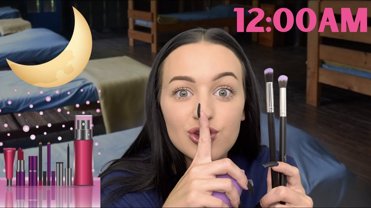 [ASMR] Camp Counselor Does Your Makeup At Midnight RP