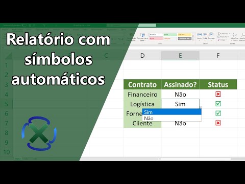 Como fazer um relatório com símbolos dinâmicos - Wingdings