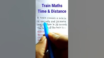 Train Maths | Time & Distance Short Tricks| Maths Tricks| Train Problem Maths | #shorts