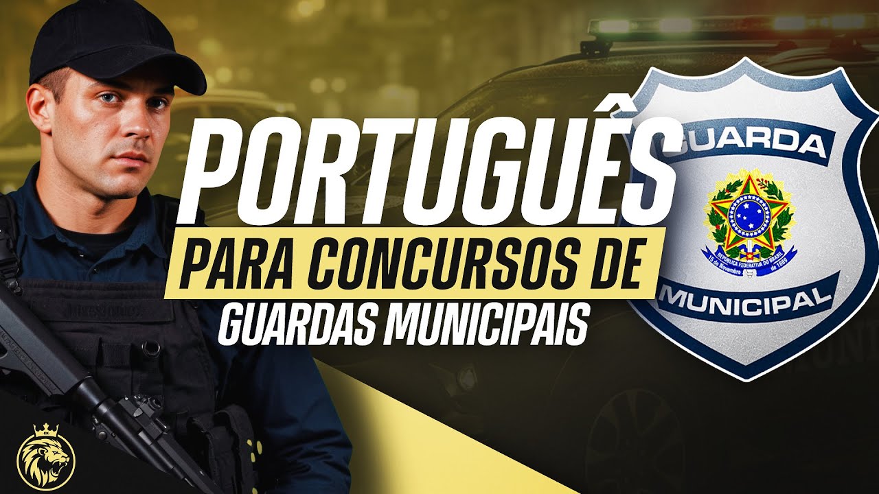 🔴 LÍNGUA PORTUGUES PARA GUARDAS MUNICIPAIS | RESOLUÇÃO DE QUESTÕES