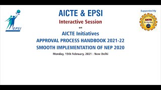 An interactive session on NEP 2020 & Approval Process Handbook 2021-22