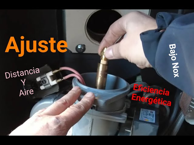 Se enciende luz roja en quemador Domusa modelo bajo Nox cambio de boquilla diferente y ajuste