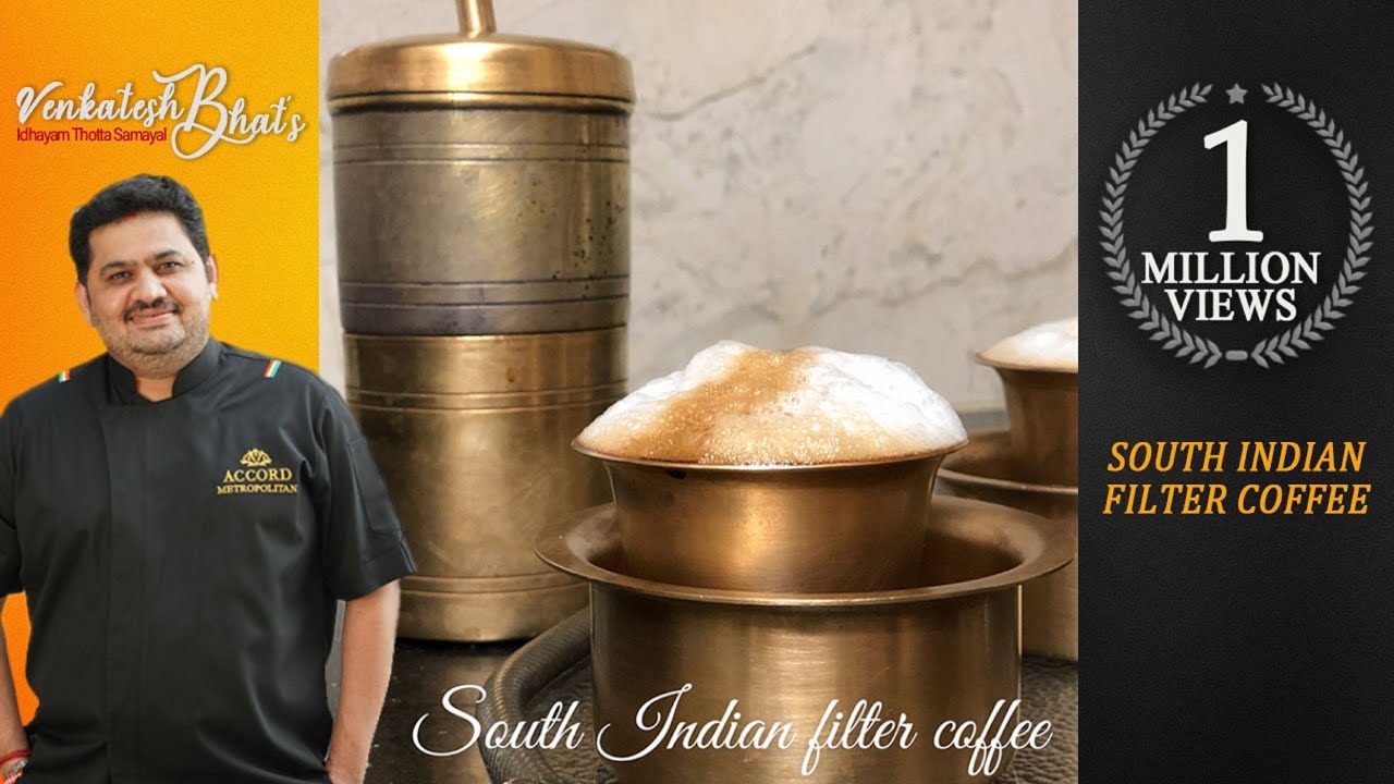 Venkatesh Bhat brews the traditional South Indian filter coffee  CC  filter coffee  best coffee