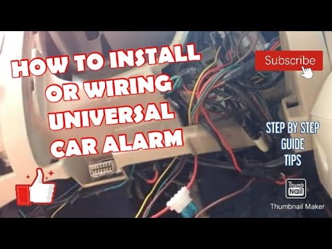 HOW TO INSTALL UNIVERSAL CAR ALARM