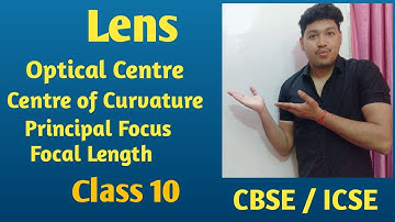 Lens Class 10 | Optical Center , Focus , Focal Length , Principal Focus & Axis | Science CBSE / ICSE