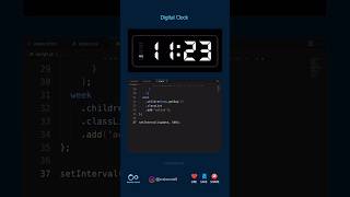 Digital Clock #html #css #js #cssanimation #frontenddeveloper #webdeveloper #coding #codingtutorial
