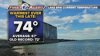 Andy Parker tracks Lake Erie Temperatures