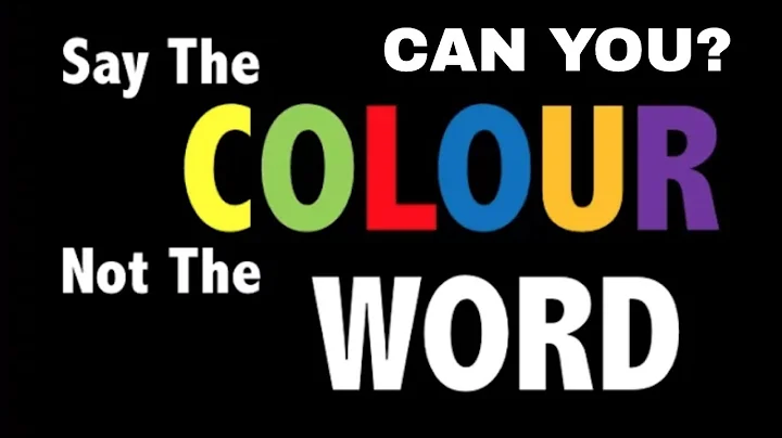Say the Colour NOT the Word Challenge (4 Levels) | YEESHIH
