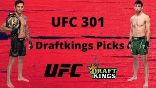 UFC 301 Draftkings Picks