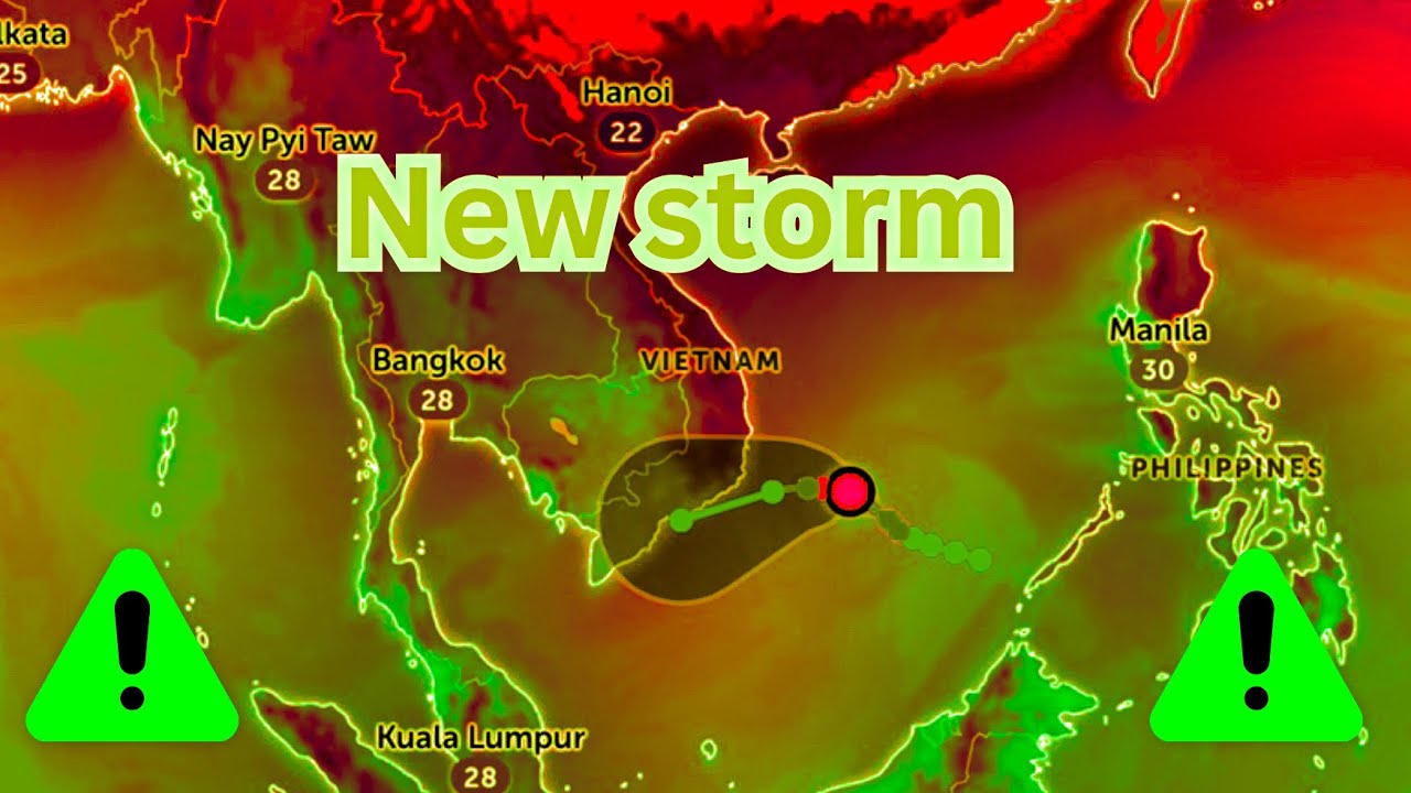 Tropical update for the storm in the South China Sea, storms in Oceania ...