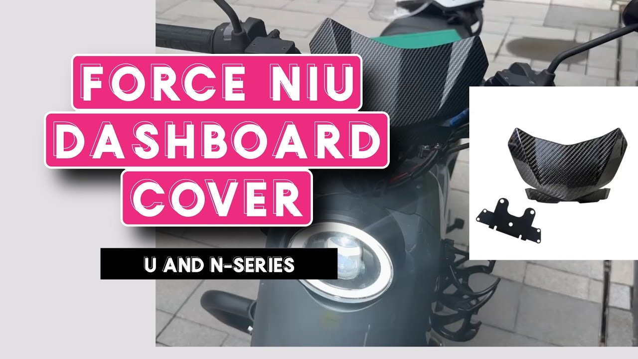 NIU Force Dashboard Cover (Installation and Review) YouTube