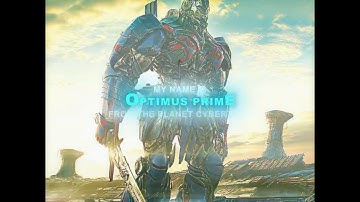 "My Name is Optimus Prime" - Optimus Prime Edit | Bloody Mary - Lady Gaga (slowed)