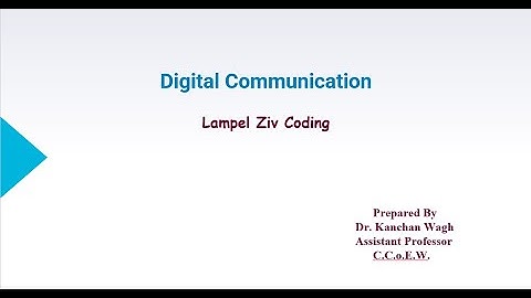 Lampel Ziv Coding part2 | Digital Communication | Information Theory & Error Correcting Codes