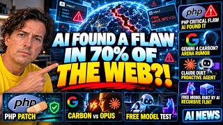 AI Found A Flaw In 70% Of The Web?! Gemini 4 Carbon, Claude Duet & A FREE Model Built By AI! AI NEWS