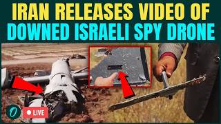 LIVE: Iran FLAUNTS Wreckage of Israeli Spy Drone SHOT Down by Air Defences in CHILLING Video