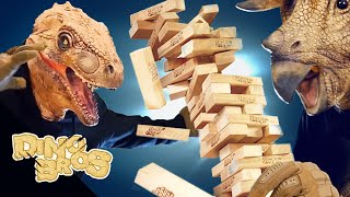 Dinobros How To Win On Jenga And Build A Cool Paper Plane