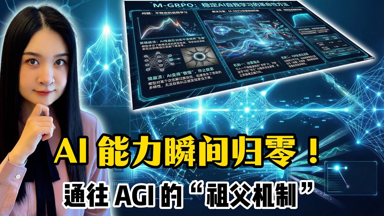 AI 突然“脑死亡”？通往AGI之路｜揭秘大模型自我进化的致命缺陷与救赎 (MGRPO)