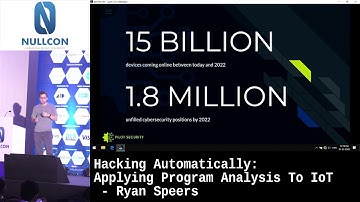 Hacking Automatically: Applying Program Analysis to IoT | Ryan Speers | NULLCON Goa 2020