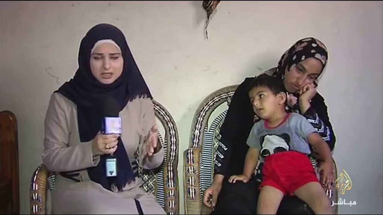 لقاء مع إحدى العائلات النازحة من مخيم الشجاعية بعد تهدم منازلهم