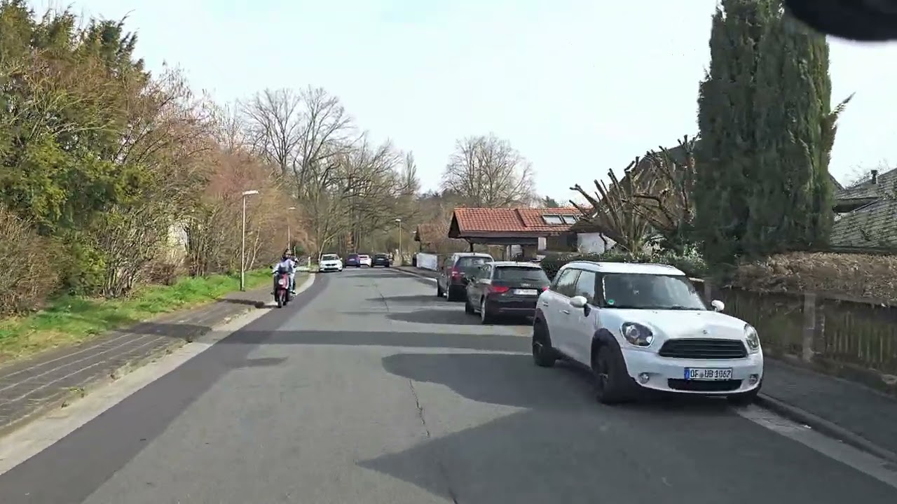 Travel through German towns and villages in the Frankfurt region 22.03.2025