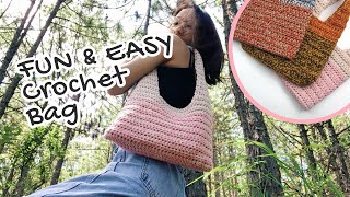 EASY Crochet Bag - In-depth Tutorial for Beginners