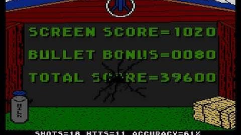 Atari 8-bit Barnyard Blaster - ending