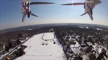 DJI F550 Flame Wheel FPV FLIGHT OVER SNOW FIELD part #12