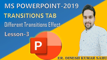 MS PowerPoint-2019/Transitions Effect/Lesson-3