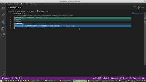 Git solve merge conflicts