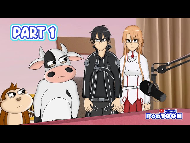 PODCAST KIRITO ASUNA PART 1 - Animasi Podtoon class=